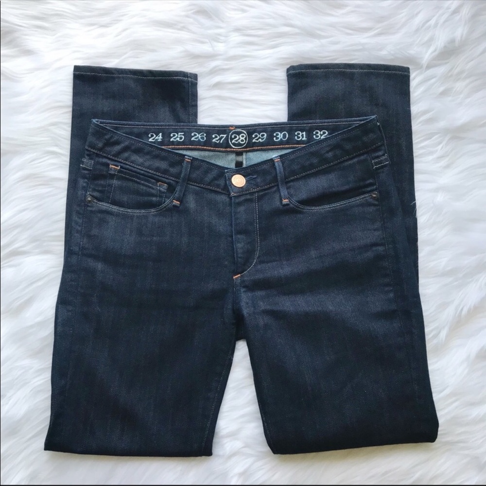 Earnest Sewn Harlan Dark Cigarette Jeans Size 28